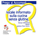 locale informato sulla cucina senza glutine