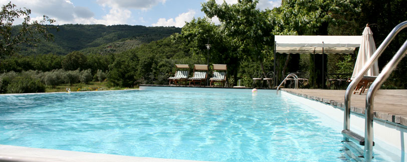 agriturismo with pool in Val di Chio, Tuscany